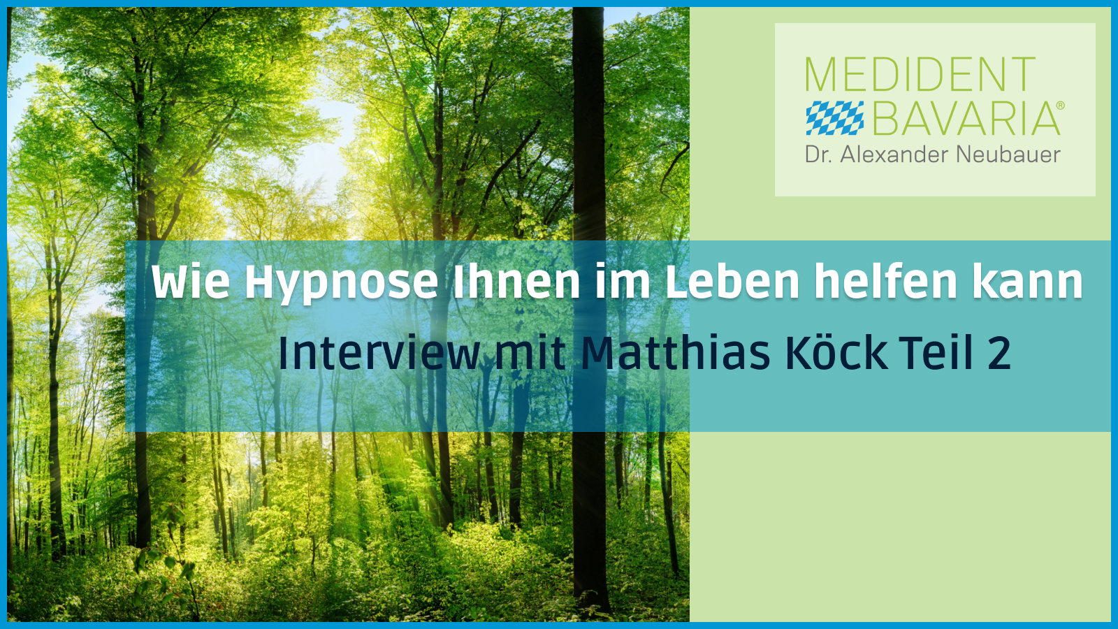 Wie Hypnose Ihnen im Leben helfen kann – Interview mit Matthias Köck Teil 2